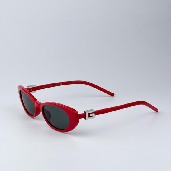 Gucci GG1680S 005 Men BRAND NEW Sunglasses Red Grey Cat Eye - Picture 9 of 12